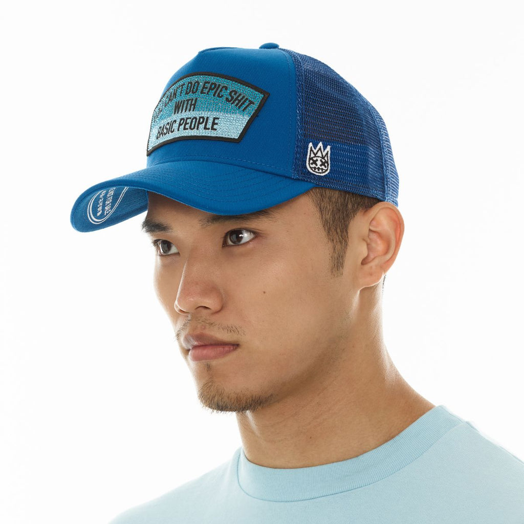 MESH MESH TRUCKER HAT "EPIC SHIT" CRYSTALS (626AC-CH85A)