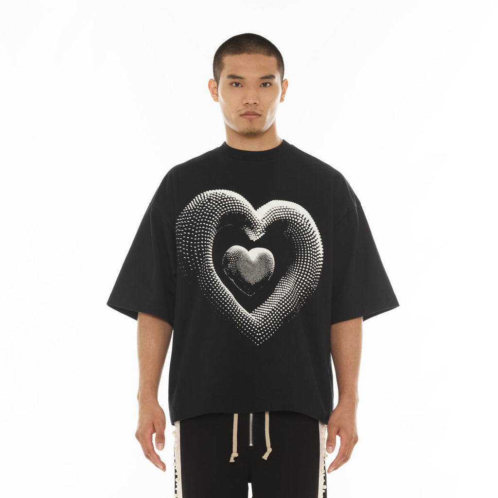 HVMAN NOVELTY TEE "HEART" (326AC-TT04A)