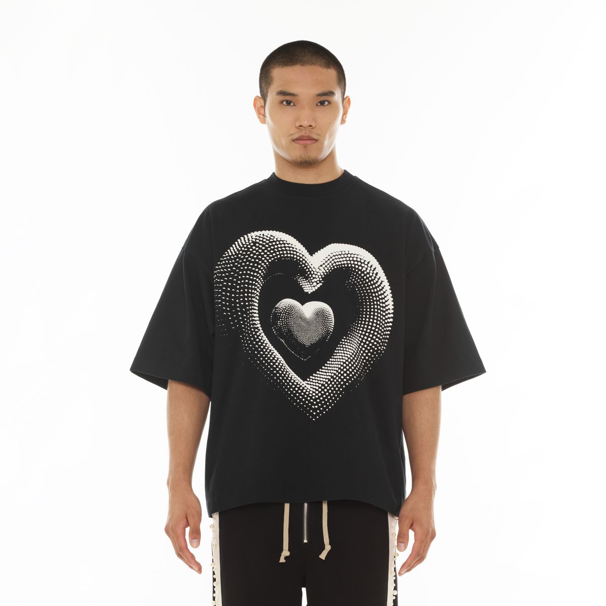 HVMAN NOVELTY TEE "HEART" (326AC-TT04A)