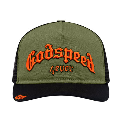 GS Forever Trucker Hat (Olive/Orange)