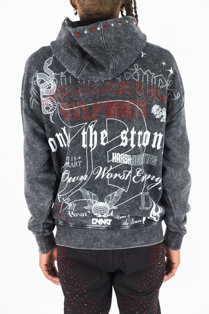 R3BEL DENIM FEARLESSNESS HOODIE 752-333