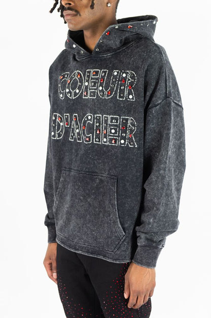 R3BEL DENIM COEUR DACIER HOODIE 752-322