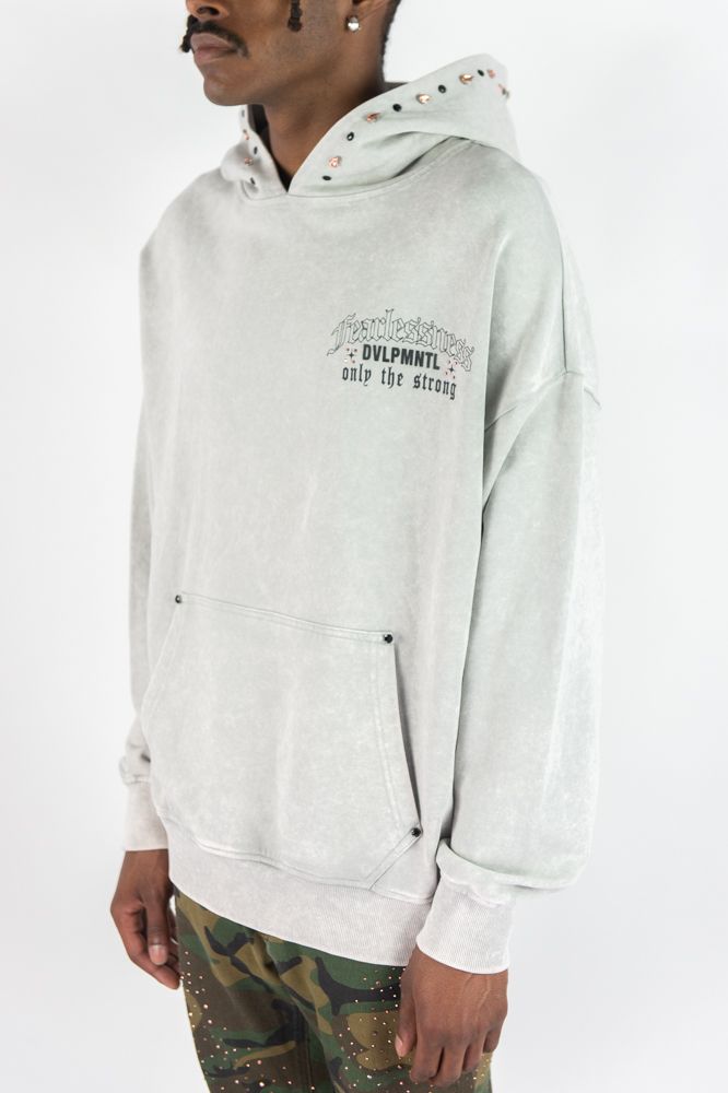 R3BEL DENIM FEARLESSNESS HOODIE 752-333