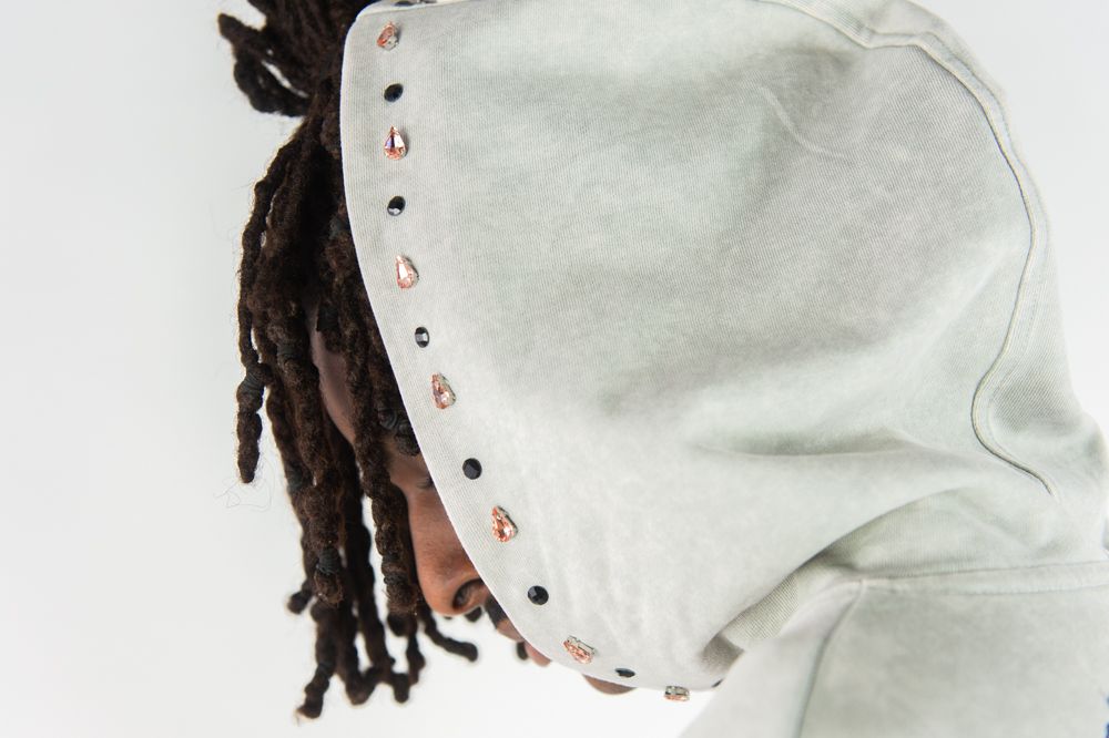 R3BEL DENIM FEARLESSNESS HOODIE 752-333