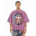 CULT OVERSIZED SHORT SLEEVE CREW NECK TEE "TIL DEATH DO WE PART" (626A5-K40A)