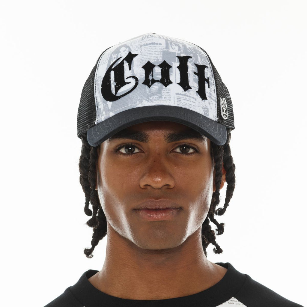 CULT MESH BACK TRUCKER HAT "PROPAGANDA" (626AC-CH57A)