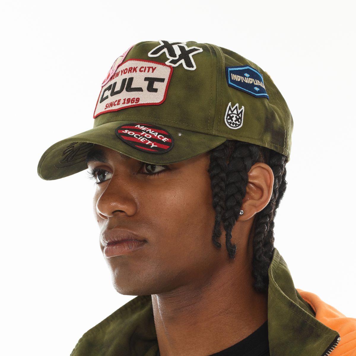 CULT MESH BACK TRUCKER HAT "CAMO PATCH" (626AC-CH62A)