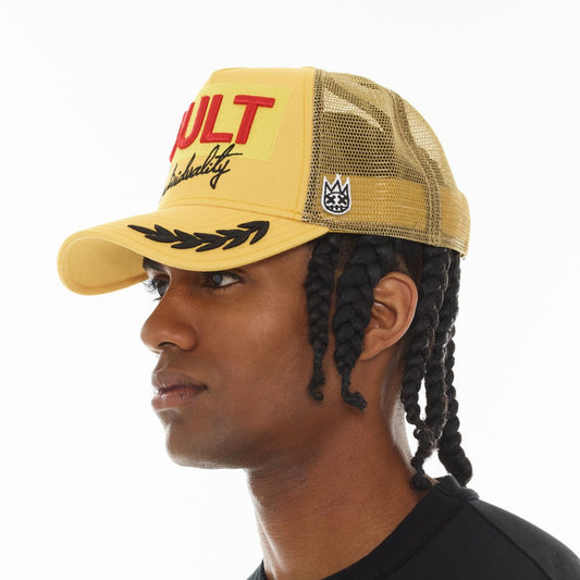 CULT MESH BACK TRUCKER HAT "RACING" (626AC-CH63A)