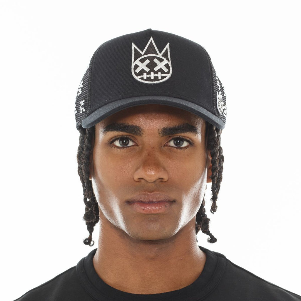 CULT REPEAT PATTERN WITH CRYSTALS HAT (626AC-CH79A)