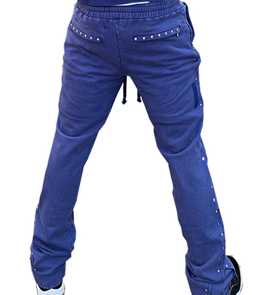 Hudson Jogger 586 Studded Fleece Flair NAVY