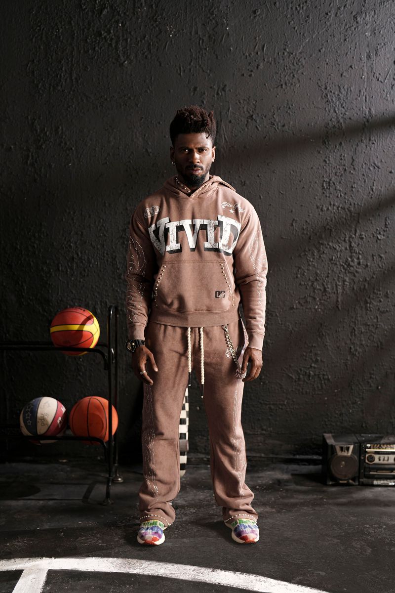 ELITE Vivid Premium Heavy GSM Men's Track Set/Brown 1065-BROWN