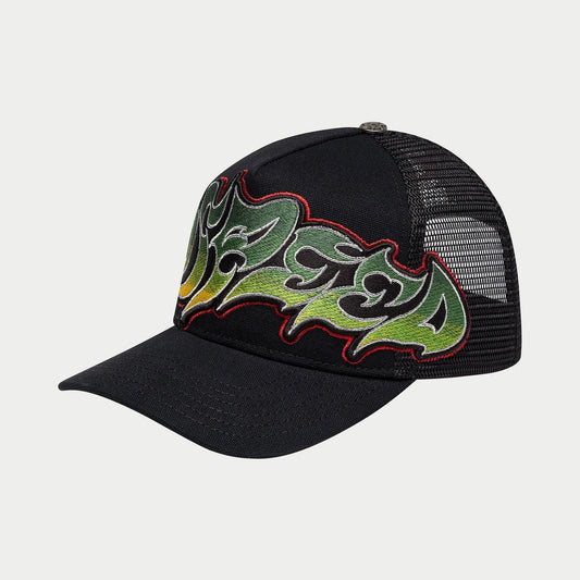 GS Neo Trucker Hat (Black/Yellow/Red)