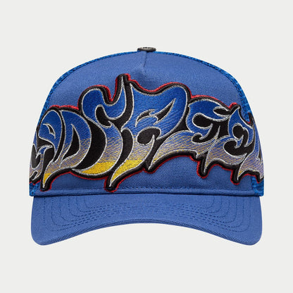 GOD SPEED GS Neo Trucker Hat (Blue/Yellow/Red)