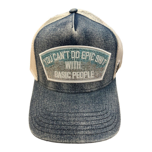 MESH TRUCKER HAT "EPIC SHIT" CRYSTALS (626AC-CH90A)