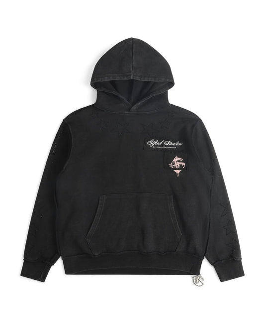 GFTD  SUPERSTAR HOODY - BLACK