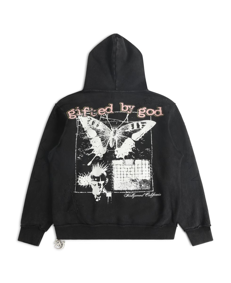 GFTD  SUPERSTAR HOODY - BLACK