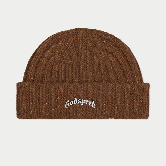 GODSPEED Og Logo Emblem Beanie (Brown Speckle)