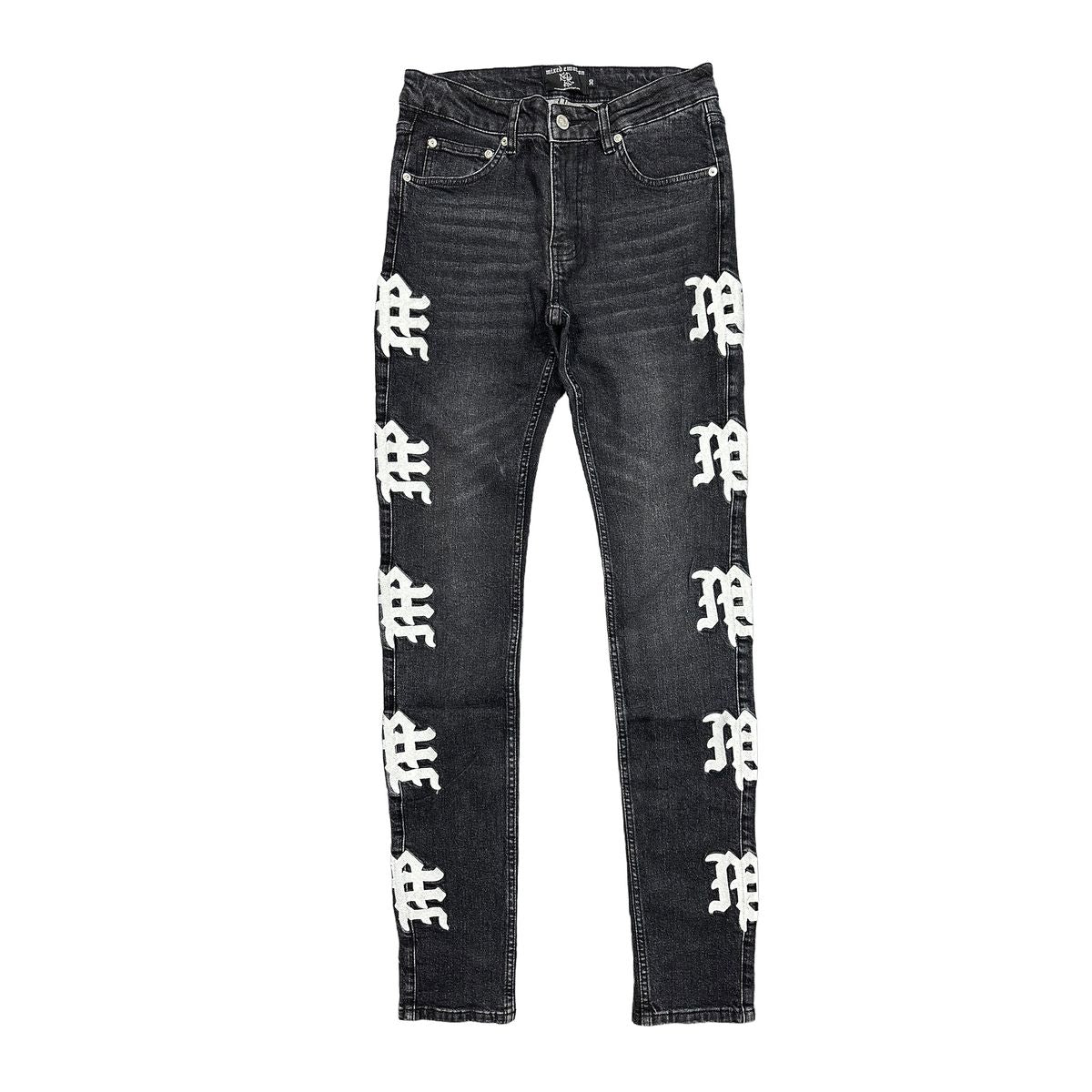 Mixed Emotions Monogram Denim Black Wash