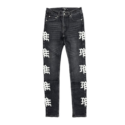 Mixed Emotions Monogram Denim Black Wash