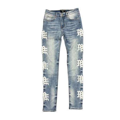 Mixed Emotions Monogram Denim Blue Wash