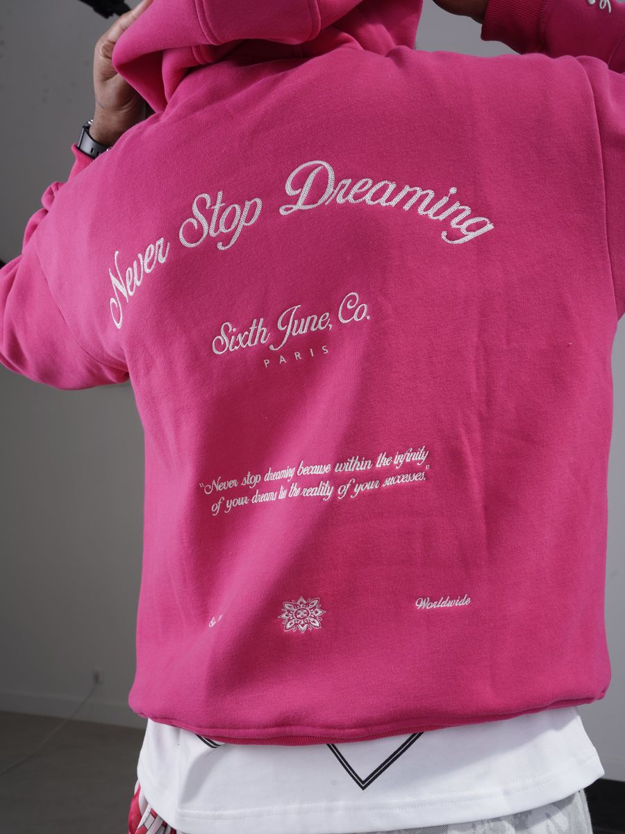 Sixth June never stop dreaming hoodie 12944-pink