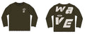 MR WAVE WAVE STUDIO (GREEN) CREW NECK (WDS-9C001B)
