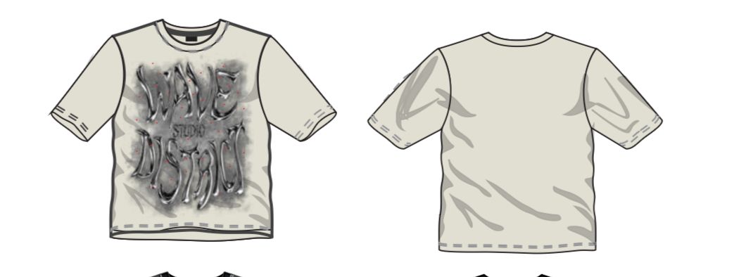 MR WAVE CHROME (STONE) tee WDS-9T003B