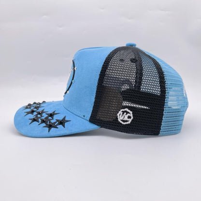 DIAMOND 777 SUEDE TRUCKER Style CD0357- UNIVERSITY BLUE