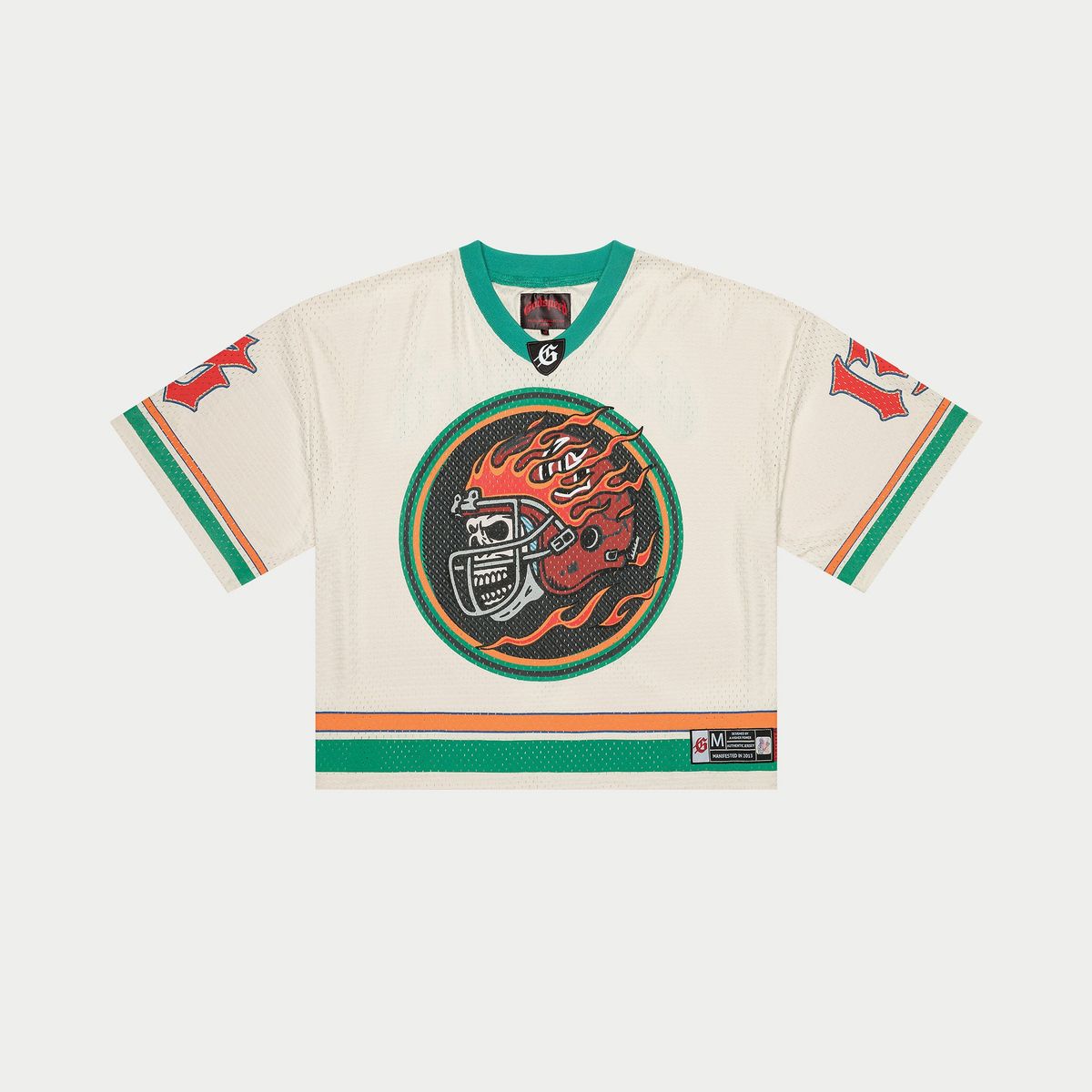 GODSPEED First Down Jersey (Bone/Teal/Orange)