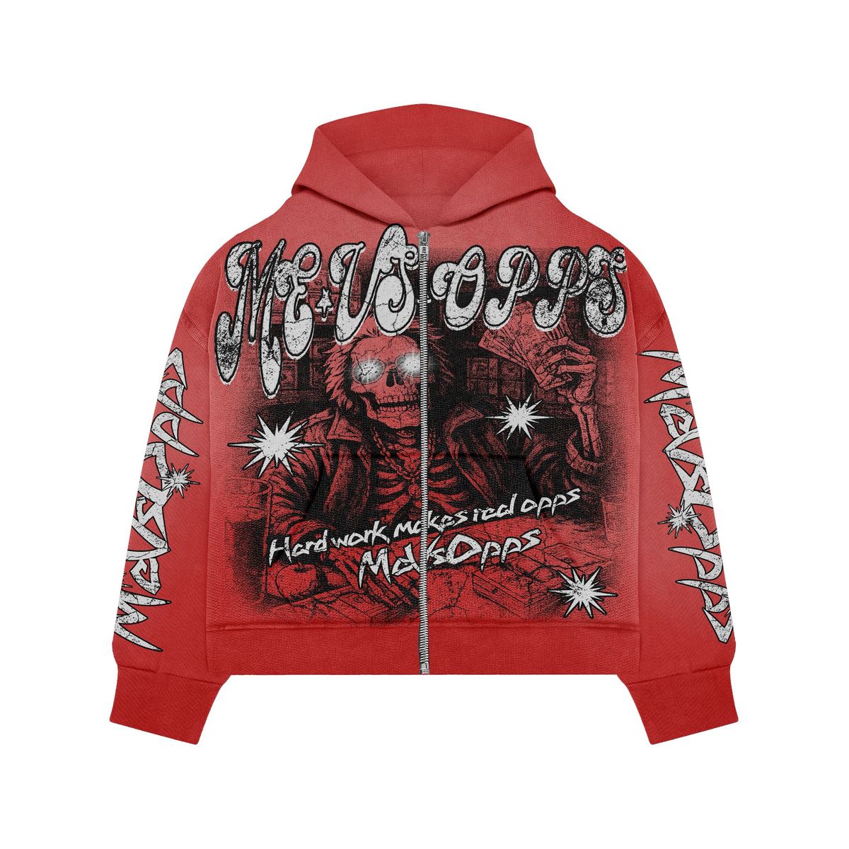 Designers Drip HARD WORK MAKES OPPS RED