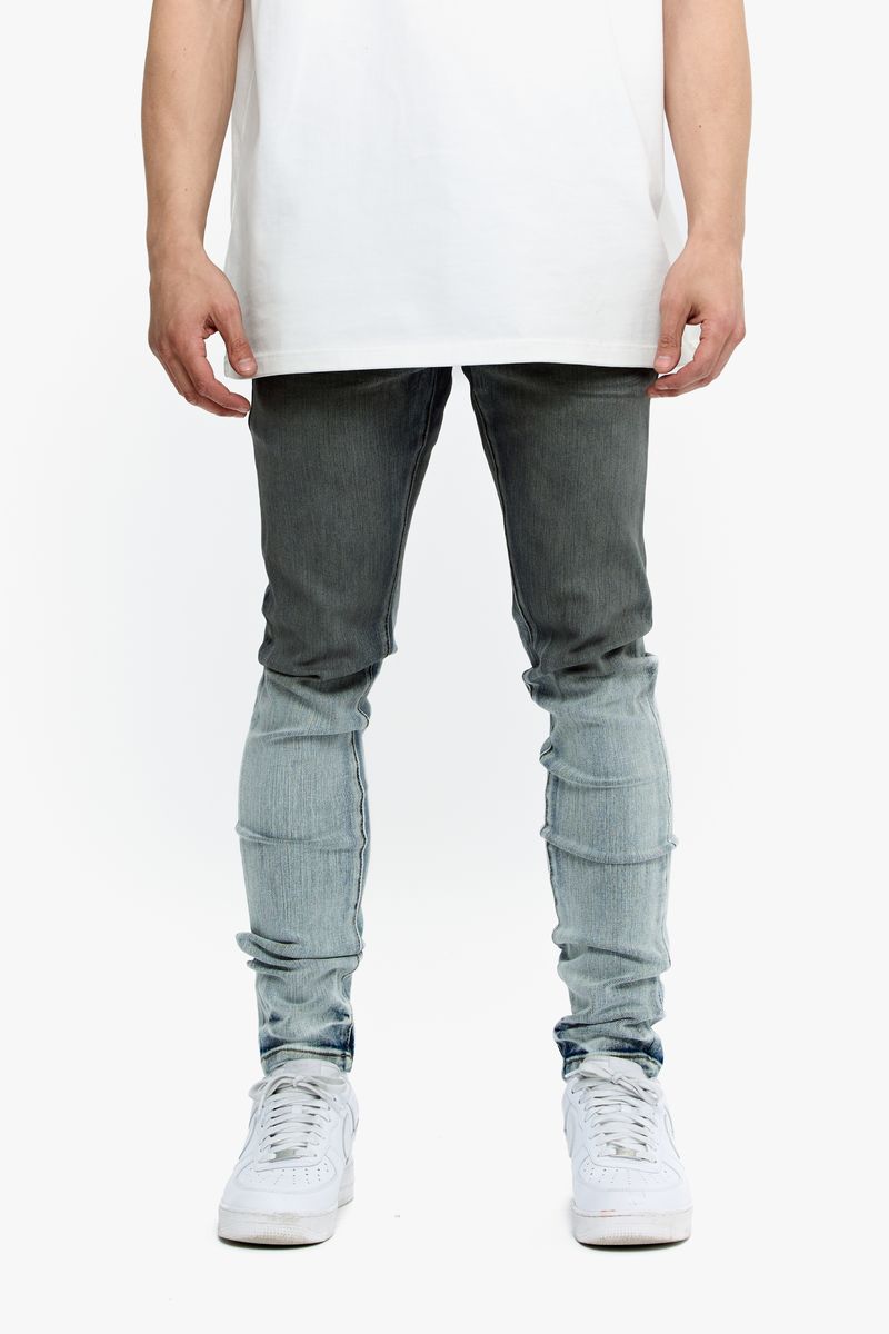 VALABASAS "MR. FLEX SKINNY JEANS (VLBS-VJ1-002) Black/Lt.Blue