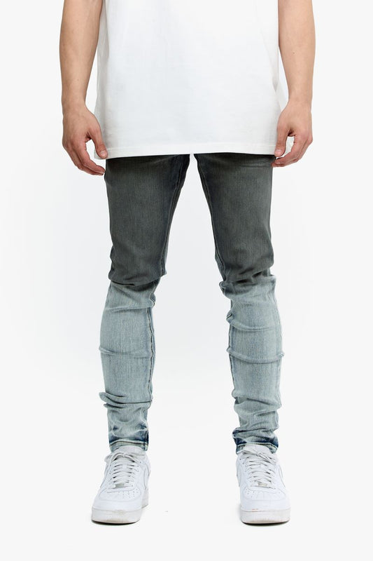 VALABASAS "MR. FLEX SKINNY JEANS (VLBS-VJ1-002) Black/Lt.Blue