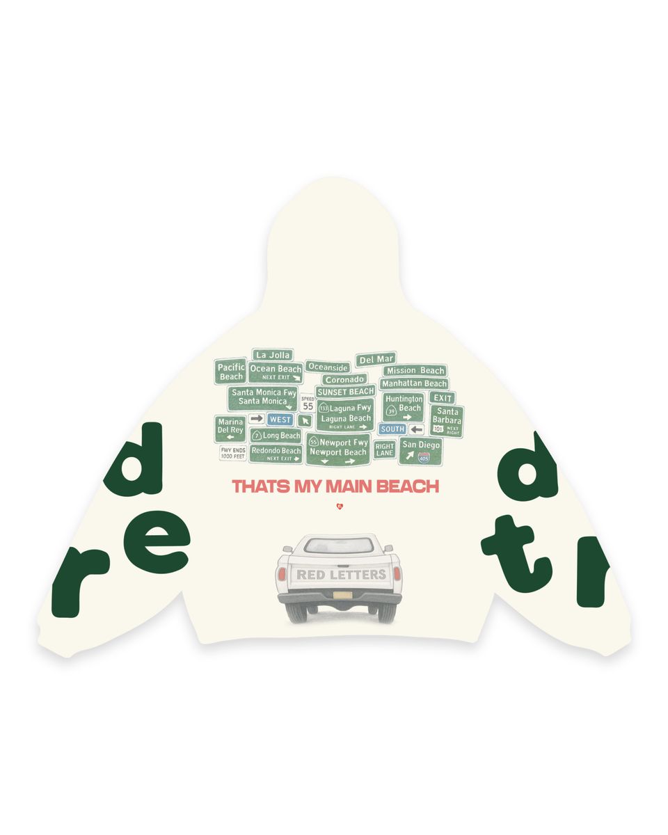 RED LETTERS Main Beach Scattered Hoodie