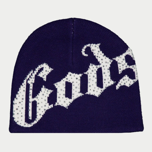 GODSPEED OG Logo Studded Beanie 'NAVY/WHITE'