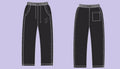 ME WAVE DISTRESSED (BLACK) PANT WDS-9P0060A