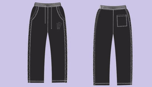 ME WAVE DISTRESSED (BLACK) PANT WDS-9P0060A