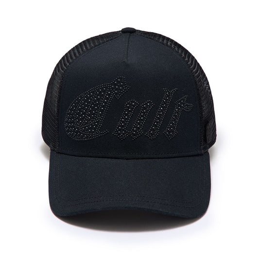 CULT METAL STUDS MESH BACK TRUCKER HAT (626AC-CH91A)