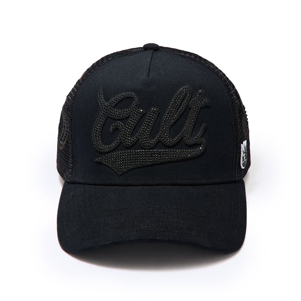 CULT CRYSTAL PAISLEY SHIMUCHAN LOGO MESH BACK TRUCKER HAT (624B11-CH73AC)