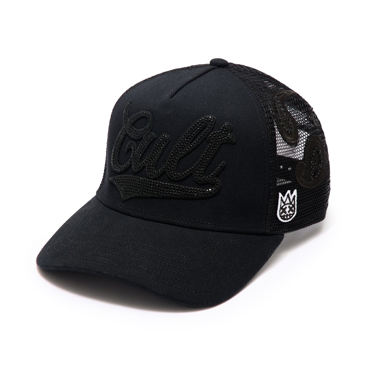 CULT CRYSTAL PAISLEY SHIMUCHAN LOGO MESH BACK TRUCKER HAT (624B11-CH73AC)