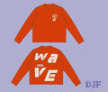 MR WAVE WDS STUDIO (ACID ORANGE) CREW NECK (WDS-9C001C)