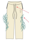 MR WAVE DISTRICT TIFFANY (CREAM) PANTS (WDS-9P001B)