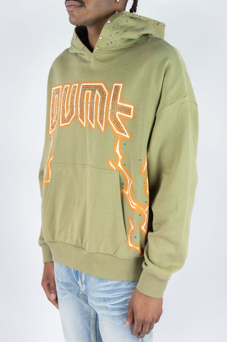 R3BEL DENIM MYSTICAL HOODIE 752-332-SAGE