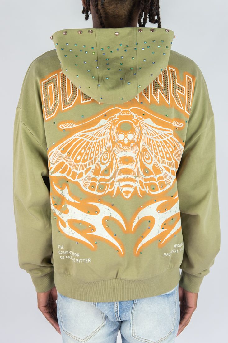 R3BEL DENIM MYSTICAL HOODIE 752-332-SAGE