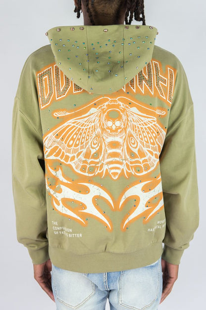 R3BEL DENIM MYSTICAL HOODIE 752-332-SAGE