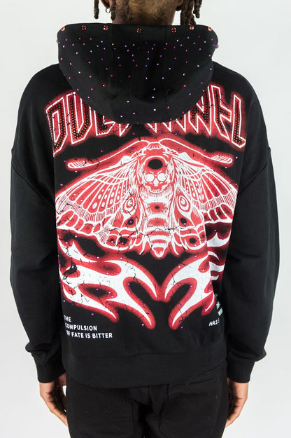 R3BEL DENIM MYSTICAL HOODIE 752-332-Black