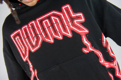 R3BEL DENIM MYSTICAL HOODIE 752-332-Black