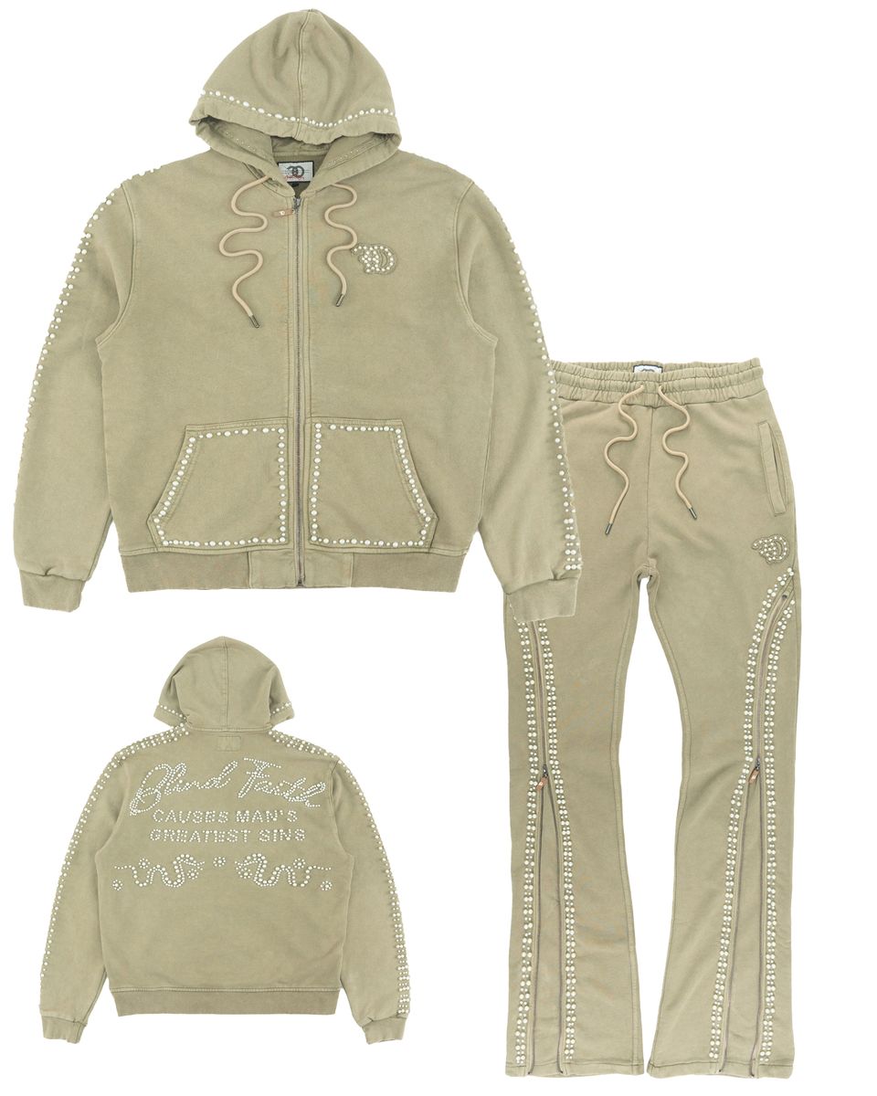 FROST BLIND FAITH HOODIE SET-MOCHA