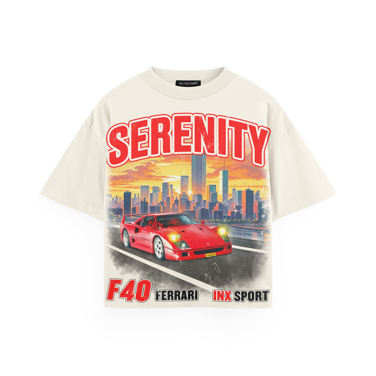 INX Serenity Oversized Heavyweight Tee Cream