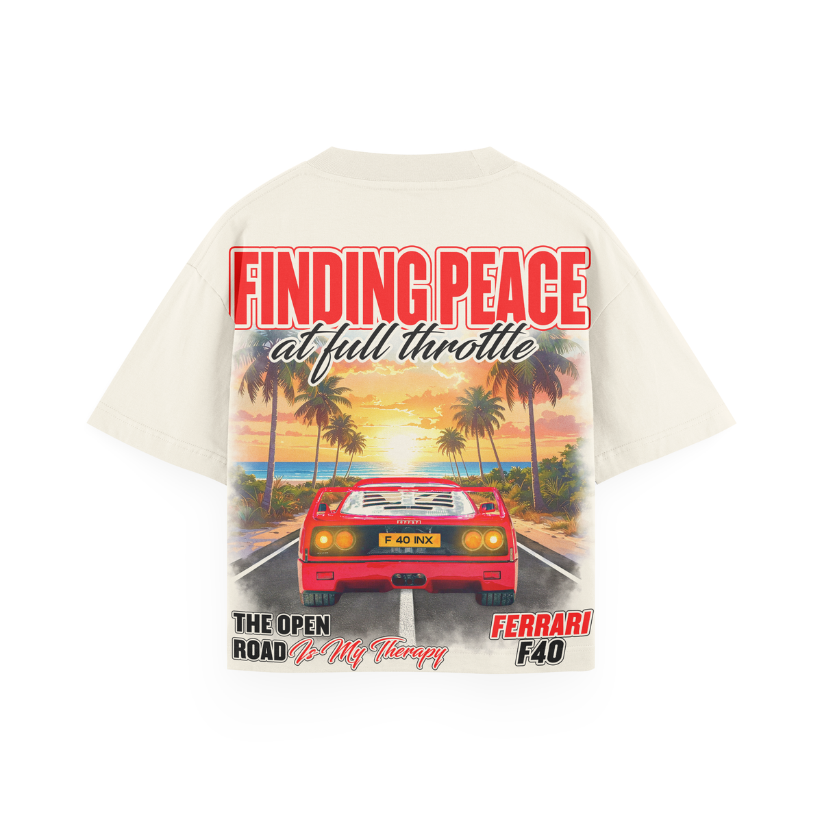 INX Serenity Oversized Heavyweight Tee Cream