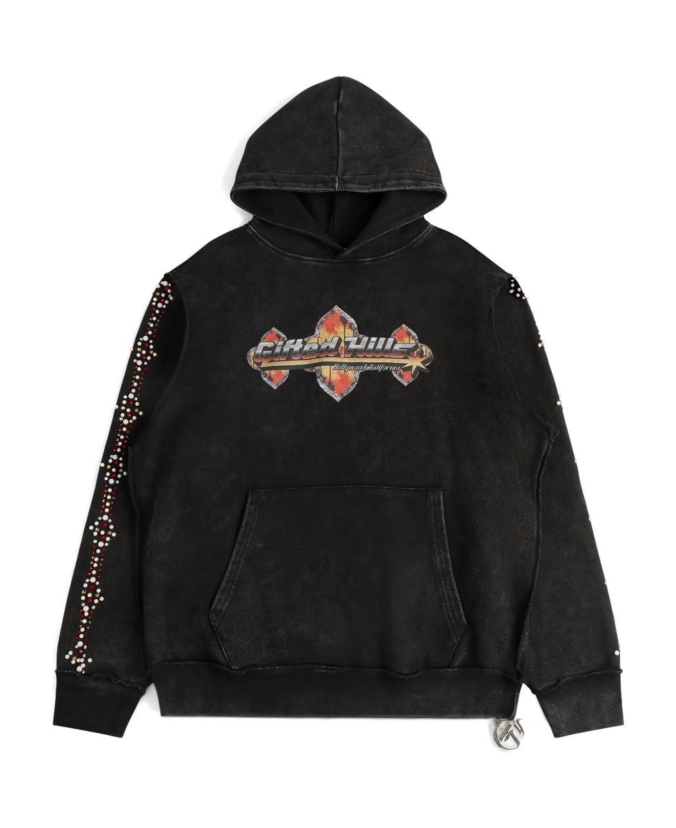 GFTD LA FLAME TOURS HOODY-BLACK